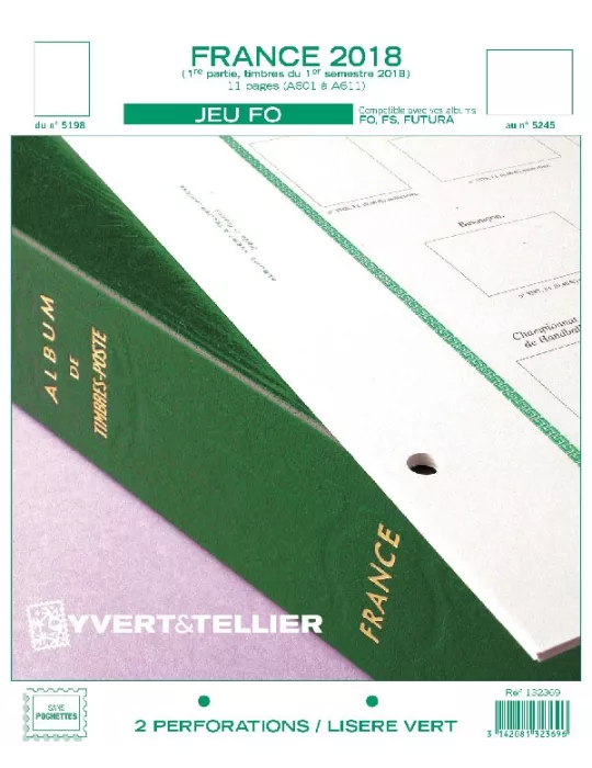 FRANCE FO : 2018 - 1ER SEMESTRE (JEUX SANS POCHETTES)