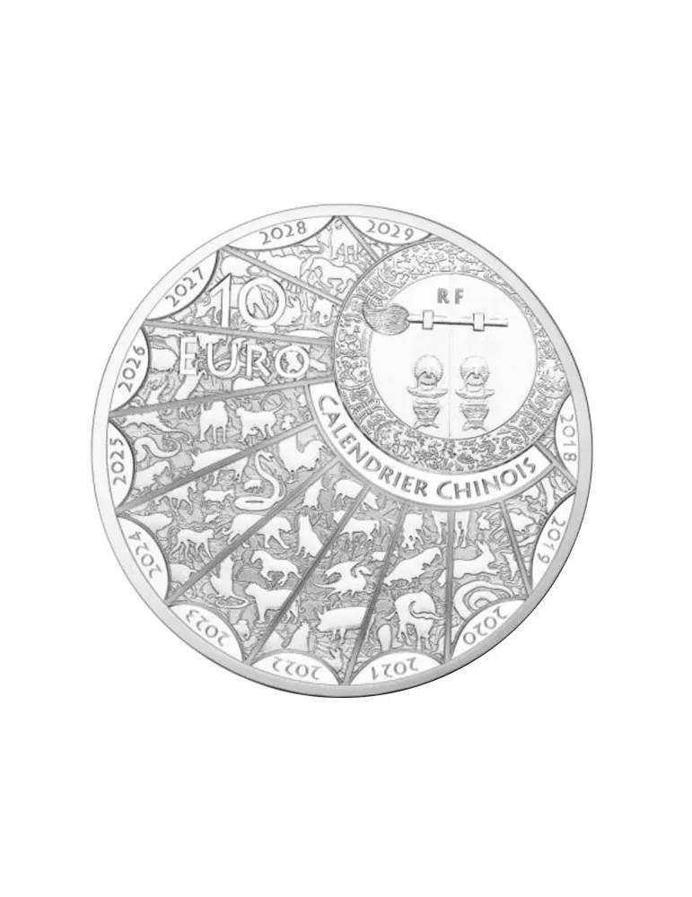 10 EUROS ARGENT - ANNEE DU COCHON (2019)