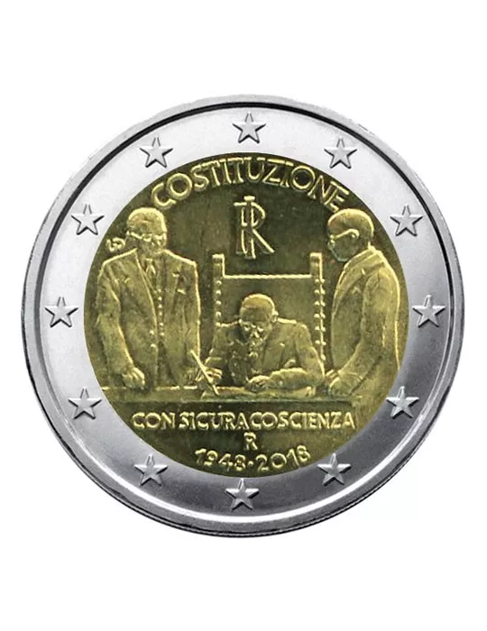 2 EURO COMMEMORATIVE 2018 : ITALIE (70 ans de la Constitution Italienne)