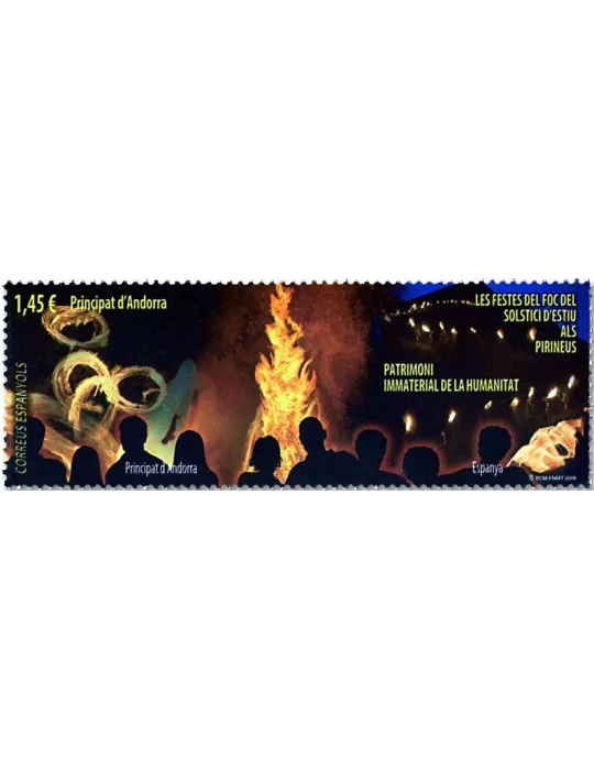 n° 459 - Timbre ANDORRE ESPAGNOL Poste