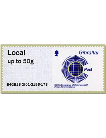 n° 94 - Timbre GIBRALTAR Timbres de distributeurs