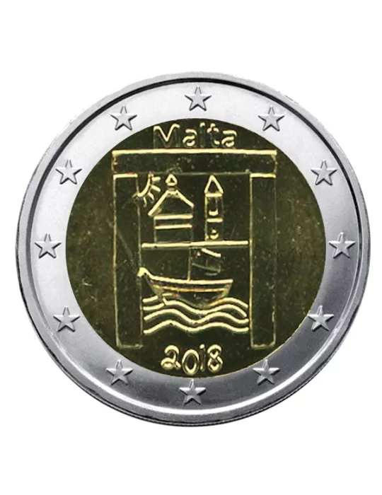 2 EURO COMMEMORATIVE 2018 : MALTE (Patrimoine culturel)