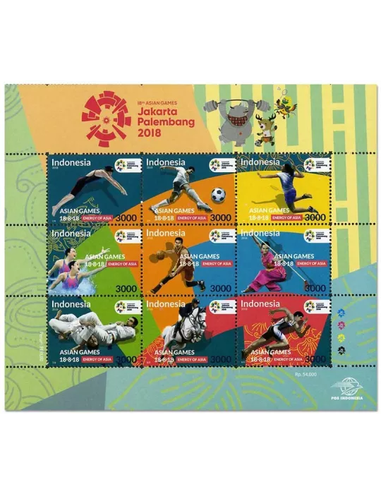 n° 2872/2880 - Timbre INDONESIE Poste