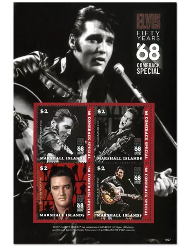 n° 3870A/3870D - Timbre MARSHALL Poste