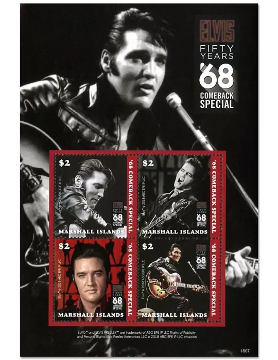 n° 3870A/3870D - Timbre MARSHALL Poste