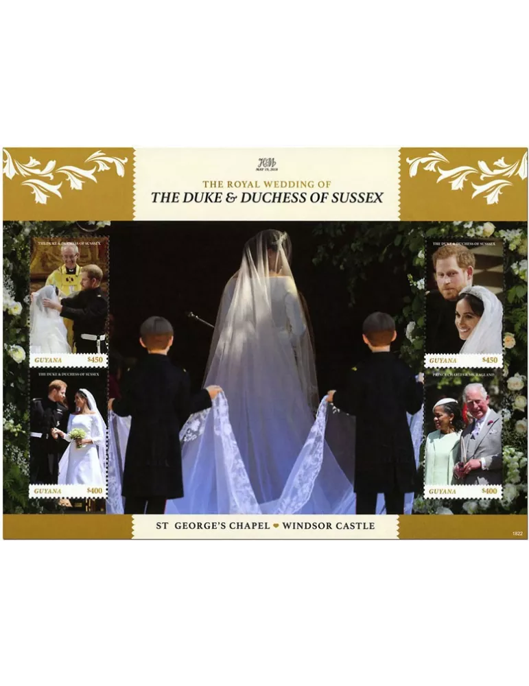 n° 6954/6957, n° 6958/6961 et n° 6962/6965 - Timbre GUYANA Poste