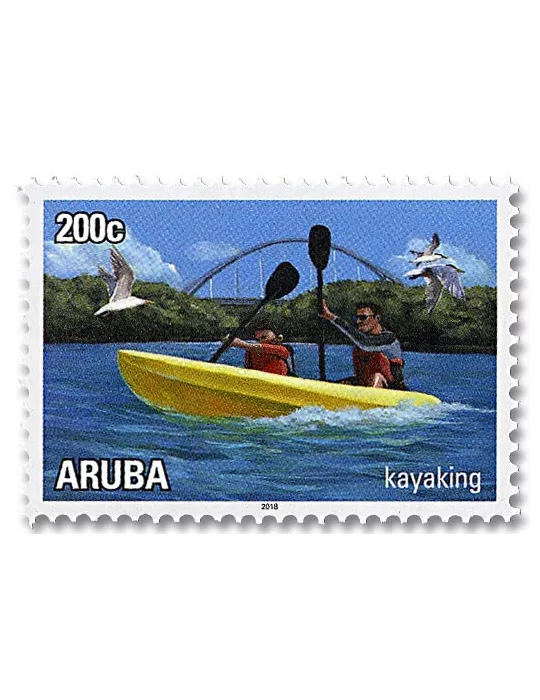n° 1018/1023 - Timbre ARUBA Poste