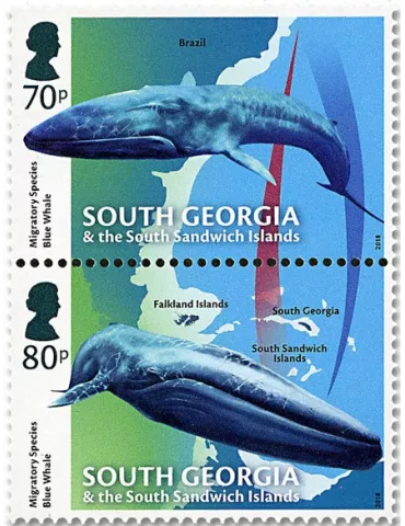 n° 700/703 - Timbre GEORGIE DU SUD Poste