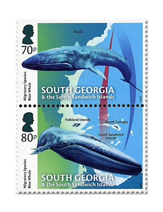 n° 700/703 - Timbre GEORGIE DU SUD Poste