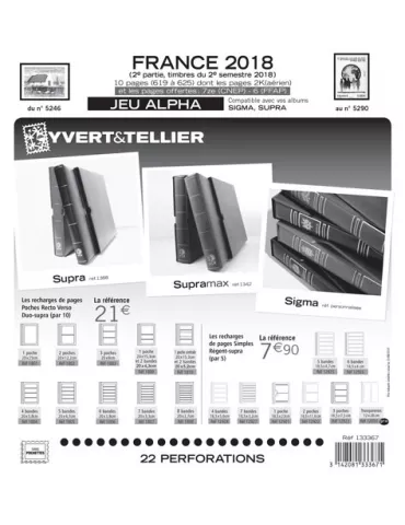 FRANCE ALPHA : 2018 - 2E SEMESTRE (JEUX SANS POCHETTES)