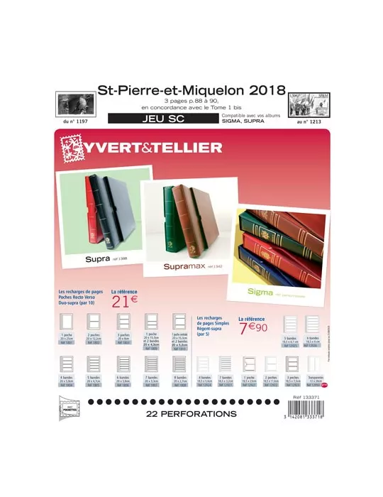 SAINT PIERRE ET MIQUELON SC : 2018 (JEUX AVEC POCHETTES)