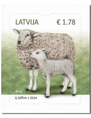n° 1186/1188 - Timbre LETTONIE Poste 2