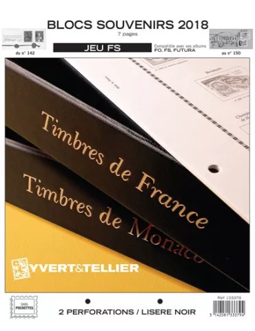 BLOCS SOUVENIRS FS : 2018 (JEUX SANS POCHETTES)