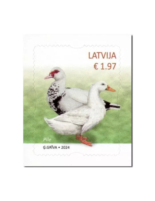 n° 1186/1188 - Timbre LETTONIE Poste
