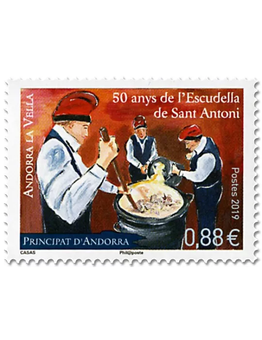 n° 826 - Timbre Andorre Poste