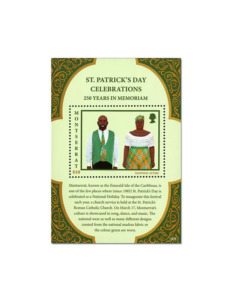 n° 181A - Timbre MONTSERRAT Blocs et feuillets