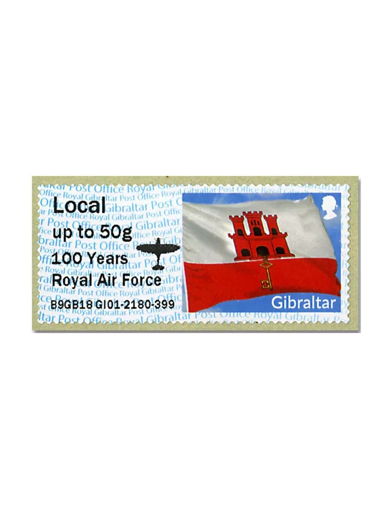 n° 96 - Timbre GIBRALTAR Timbres de distributeurs