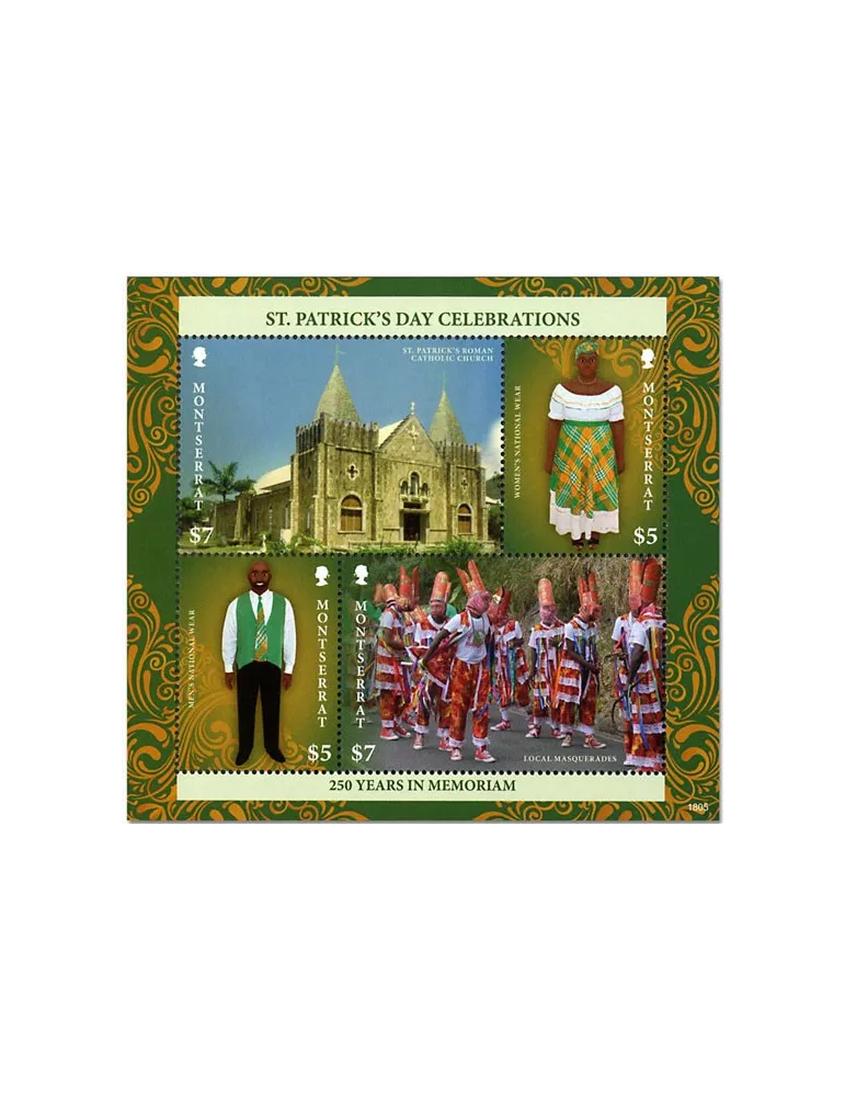 n° 1655A/1655D - Timbre MONTSERRAT Poste