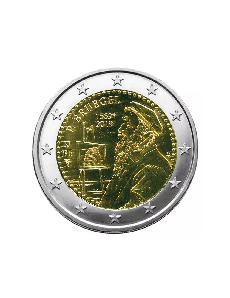 BU : 2 EURO COMMEMORATIVE 2019 : BELGIQUE - 450 ans de la mort de P. Brughel (Version francophone)