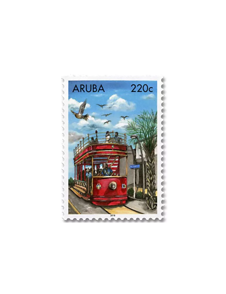 n° 1042/1046 - Timbre ARUBA Poste