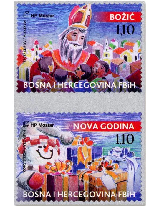 n° 574/575 - Timbre HERCEG-BOSNA Poste