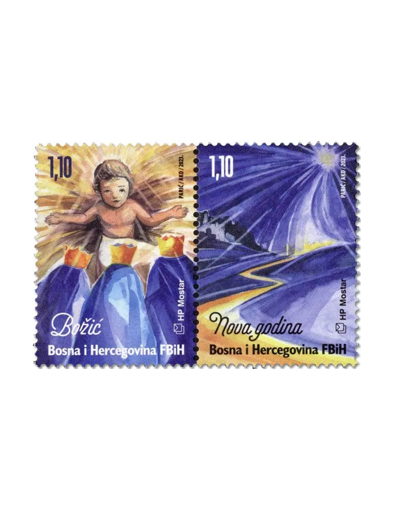 n° 594/595 - Timbre HERCEG-BOSNA Poste