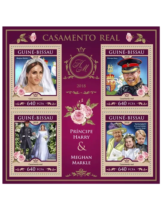 n° 7627/7631 - Timbre GUINÉE-BISSAU Poste