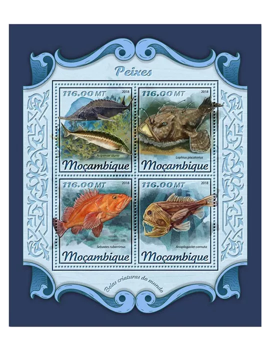 n° 7570/7573 - Timbre MOZAMBIQUE Poste