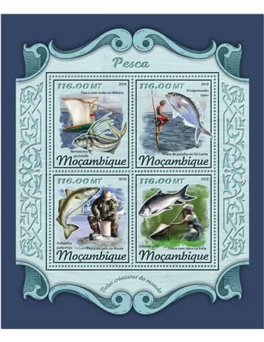 n° 7646/7649 - Timbre MOZAMBIQUE Poste