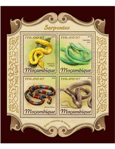 n° 7650/7653 - Timbre MOZAMBIQUE Poste