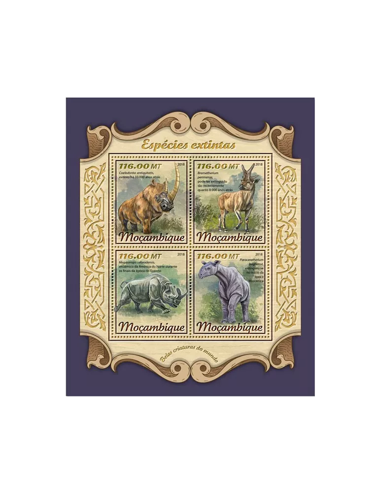 n° 7674/7677 - Timbre MOZAMBIQUE Poste