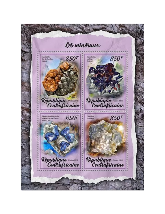 n° 5437/5440 - Timbre CENTRAFRIQUE Poste