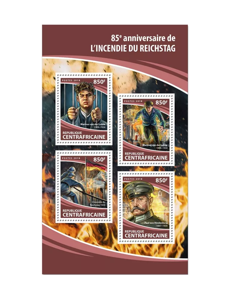 n° 5465/5468 - Timbre CENTRAFRIQUE Poste