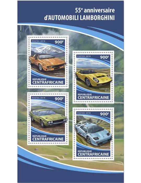 n° 5485/5488 - Timbre CENTRAFRIQUE Poste