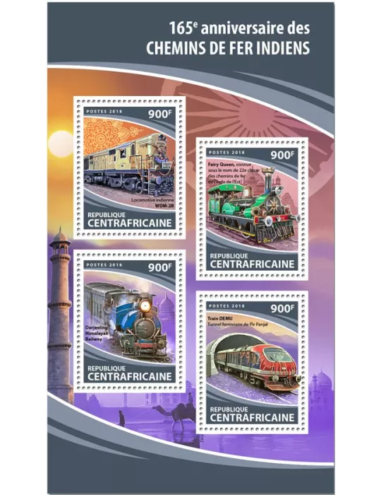 n° 5493/5496 - Timbre CENTRAFRIQUE Poste