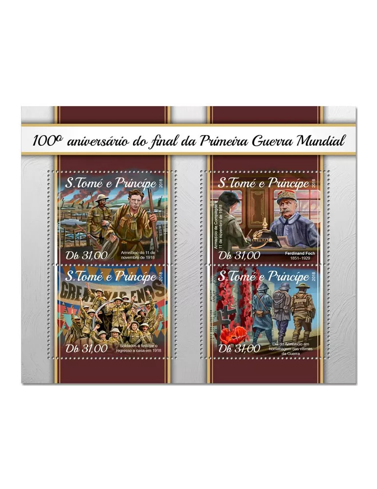 n° 6001/6004 - Timbre SAINT-THOMAS ET PRINCE Poste