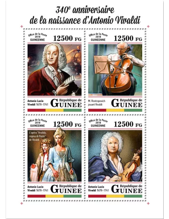 n° 9140/9143 - Timbre GUINÉE Poste