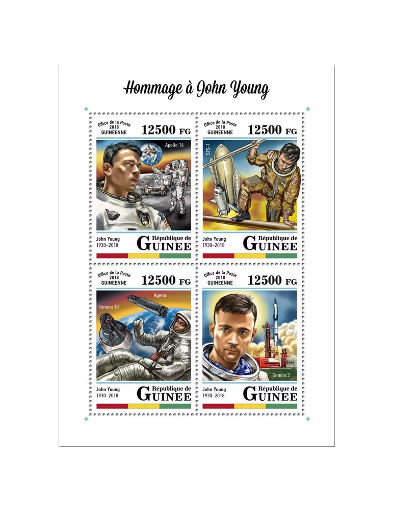 n° 9192/9195 - Timbre GUINÉE Poste