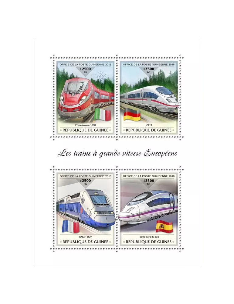 n° 9440/9443 - Timbre GUINÉE Poste