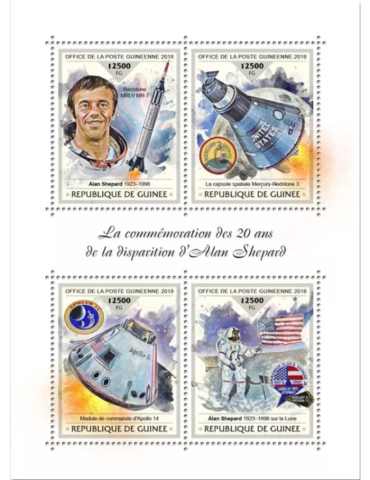 n° 9536/9539 - Timbre GUINÉE Poste