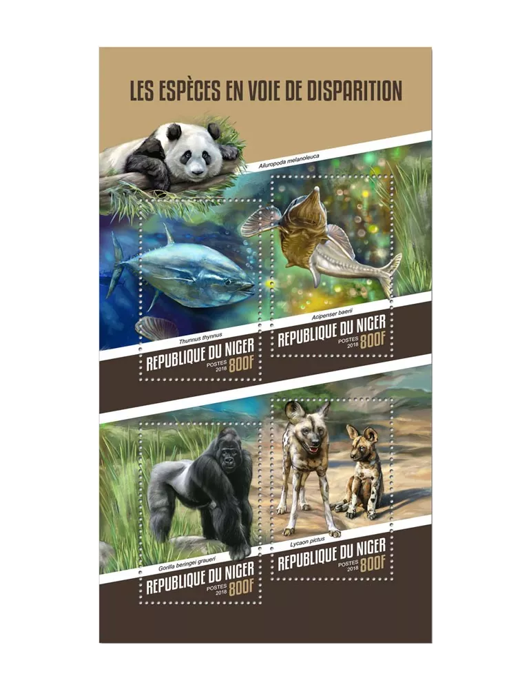 n° 4581/4584 - Timbre NIGER Poste