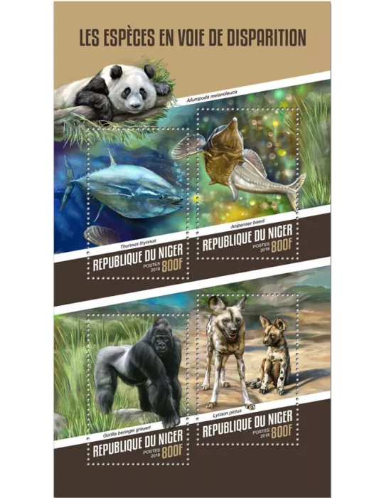 n° 4581/4584 - Timbre NIGER Poste