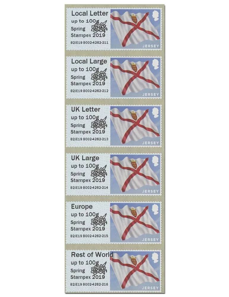 n° 125 - Timbre JERSEY Timbres de distributeurs