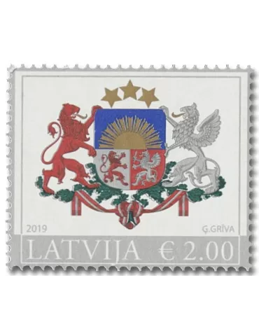 n° 1042 - Timbre LETTONIE Poste