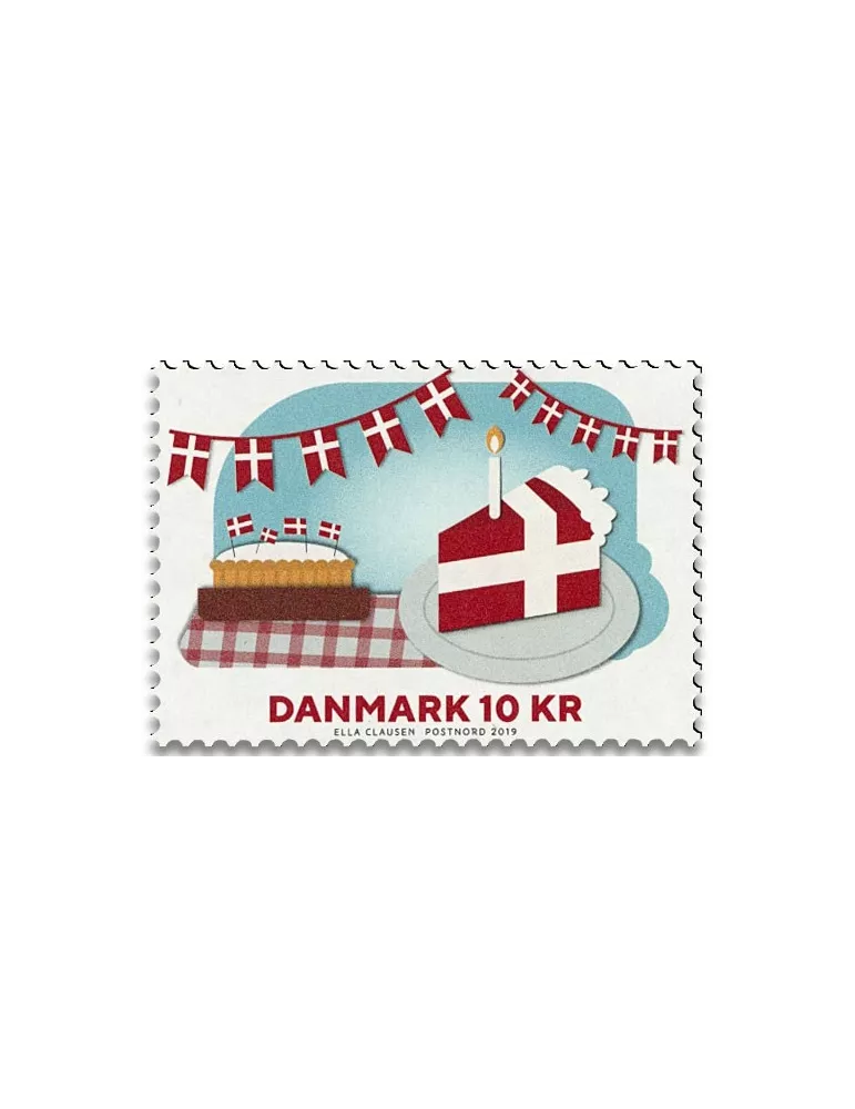 n° 4 - Timbre DANEMARK VIII - Carnets et ouvrages de luxe