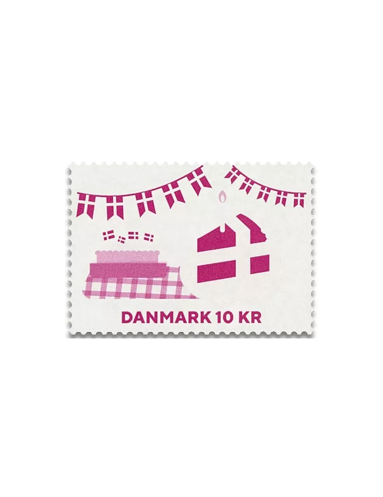 n° 4 - Timbre DANEMARK VIII - Carnets et ouvrages de luxe