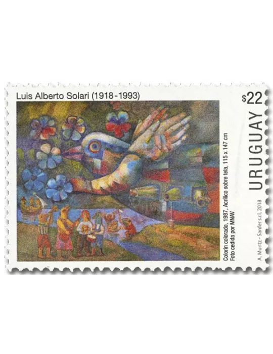 n° 2910 - Timbre URUGUAY Poste