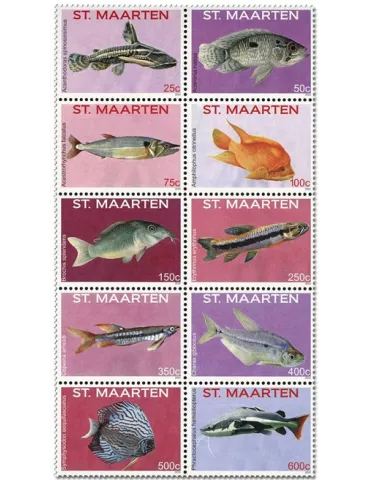 n° 337/349 - Timbre SAINT-MARTIN Poste