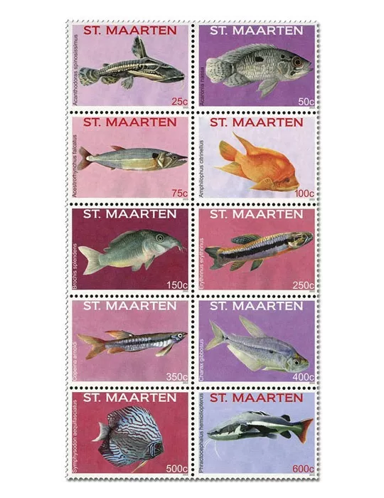 n° 337/349 - Timbre SAINT-MARTIN Poste