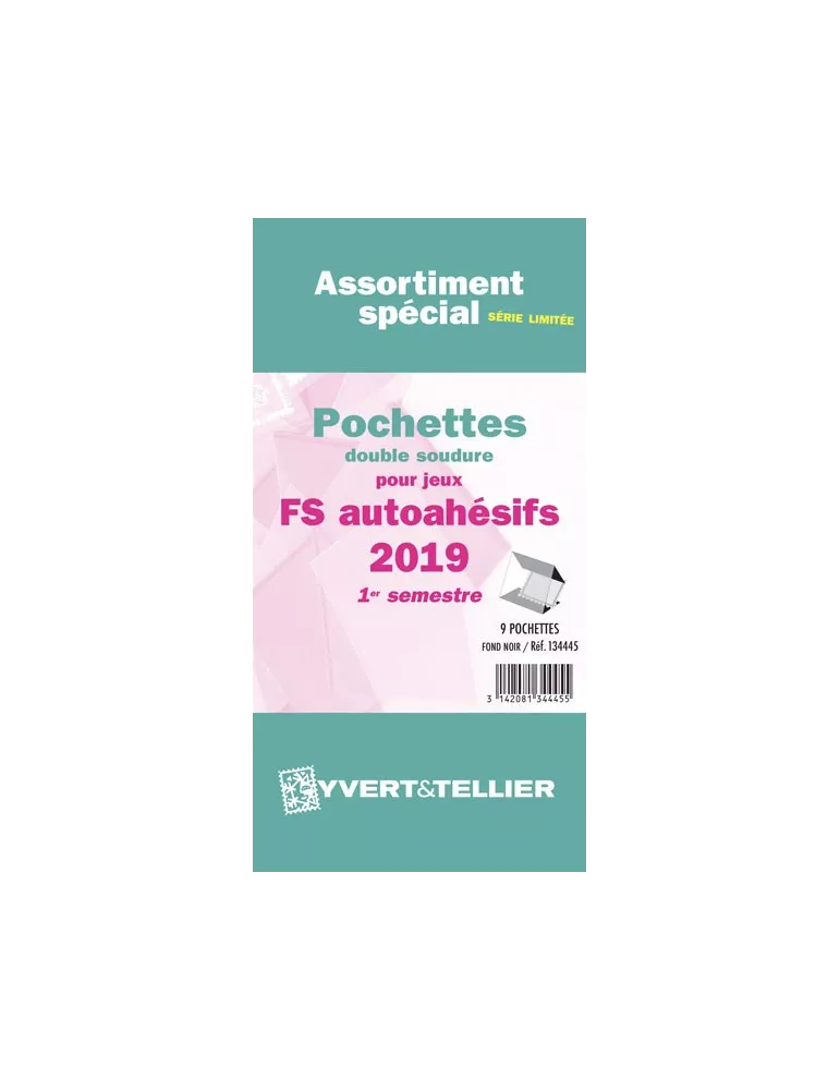 Assortiment de pochettes (double soudure) : 2019-1e sem. (Jeux Autoadhésifs)